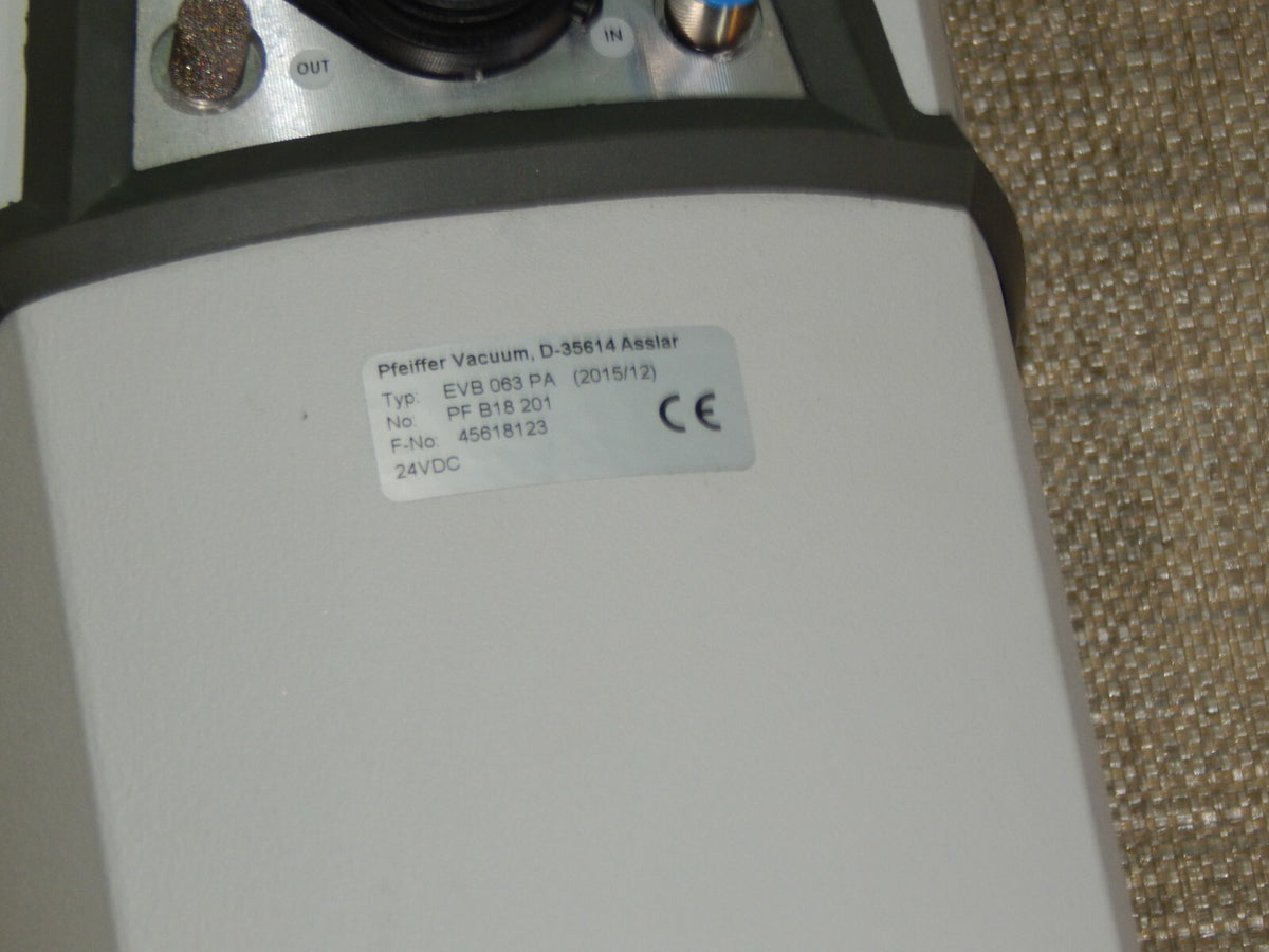  PFEIFFER VACUUM EVB 063 PA  PFB18201 S.BILDER