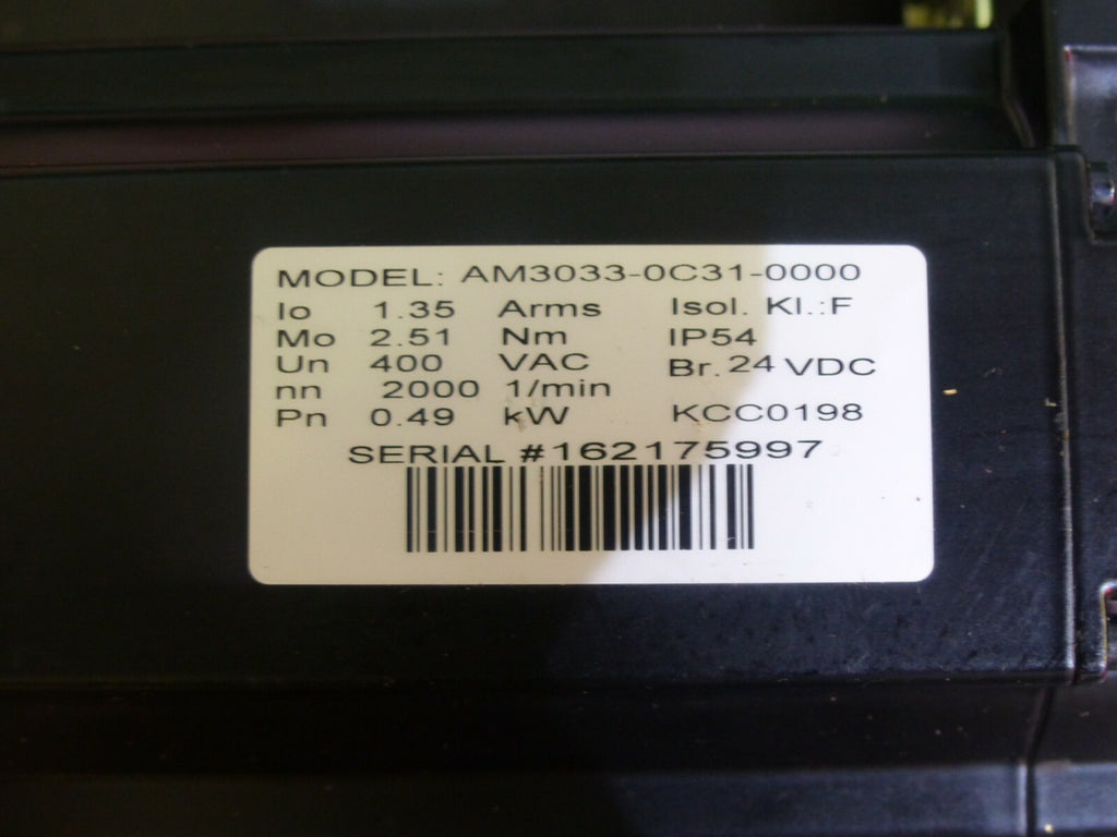 Beckhoff SERVOMOTOR AM3033-0C31-0000 