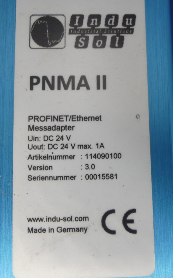 Indu-Sol PNMA II PROFINET Messstelle Messadapter 114090100