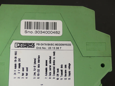 Phoenix Contact PSI-DATA/BASIC-MODEM/RS232 used