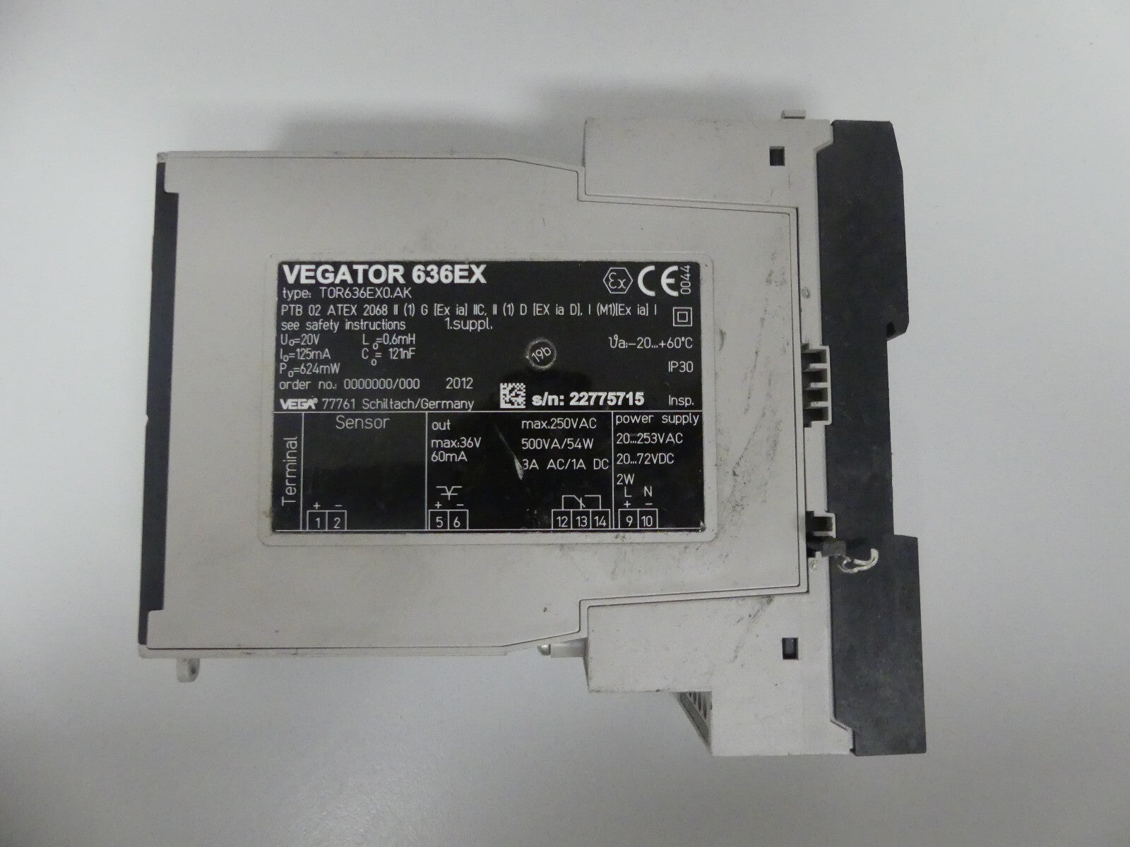VEGATOR 636EX T0R636EX0.AK