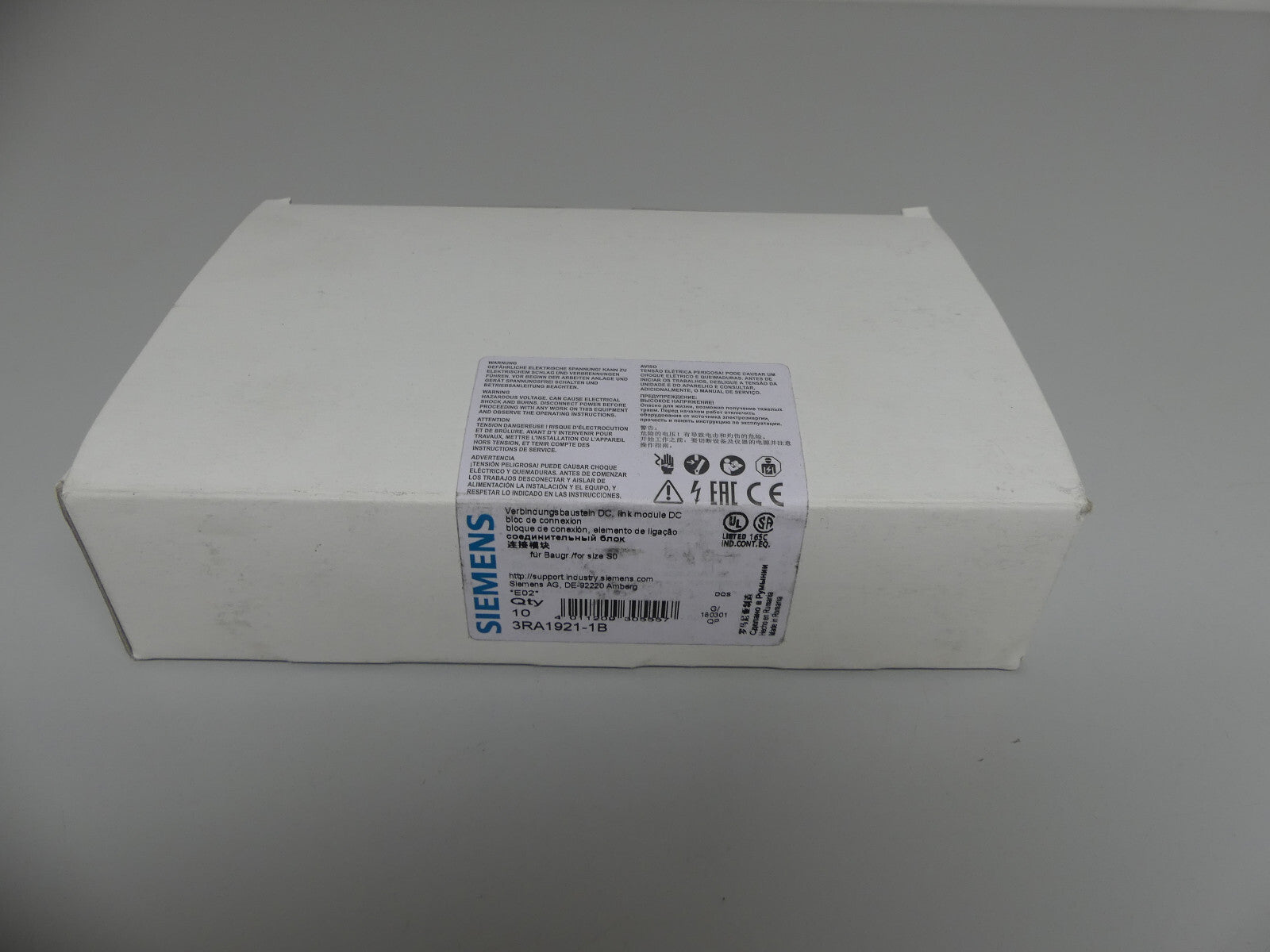 Siemens 3RA 1921-1B Verbindungsmodule 10 Stk.