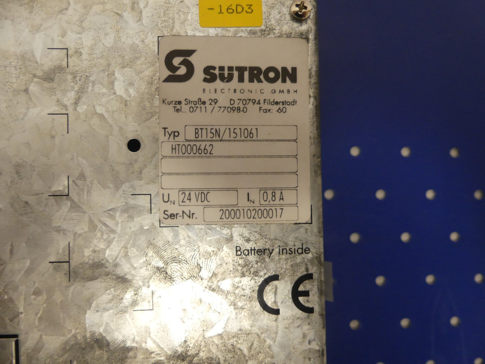 SUTRON BT15N/151061 HT00063A