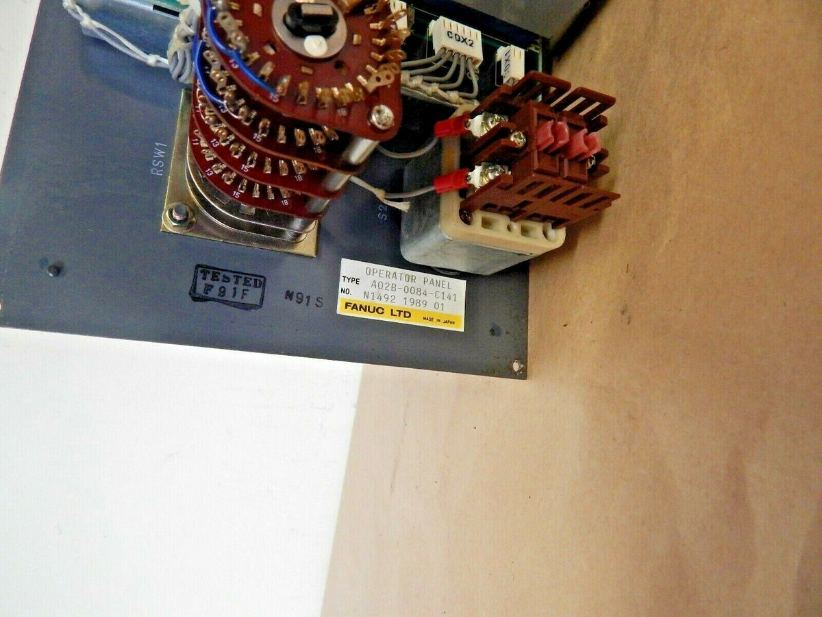 Fanuc Operators Panel, A02B-0084-C141, A16B-1310-038/0/03B, Used,  