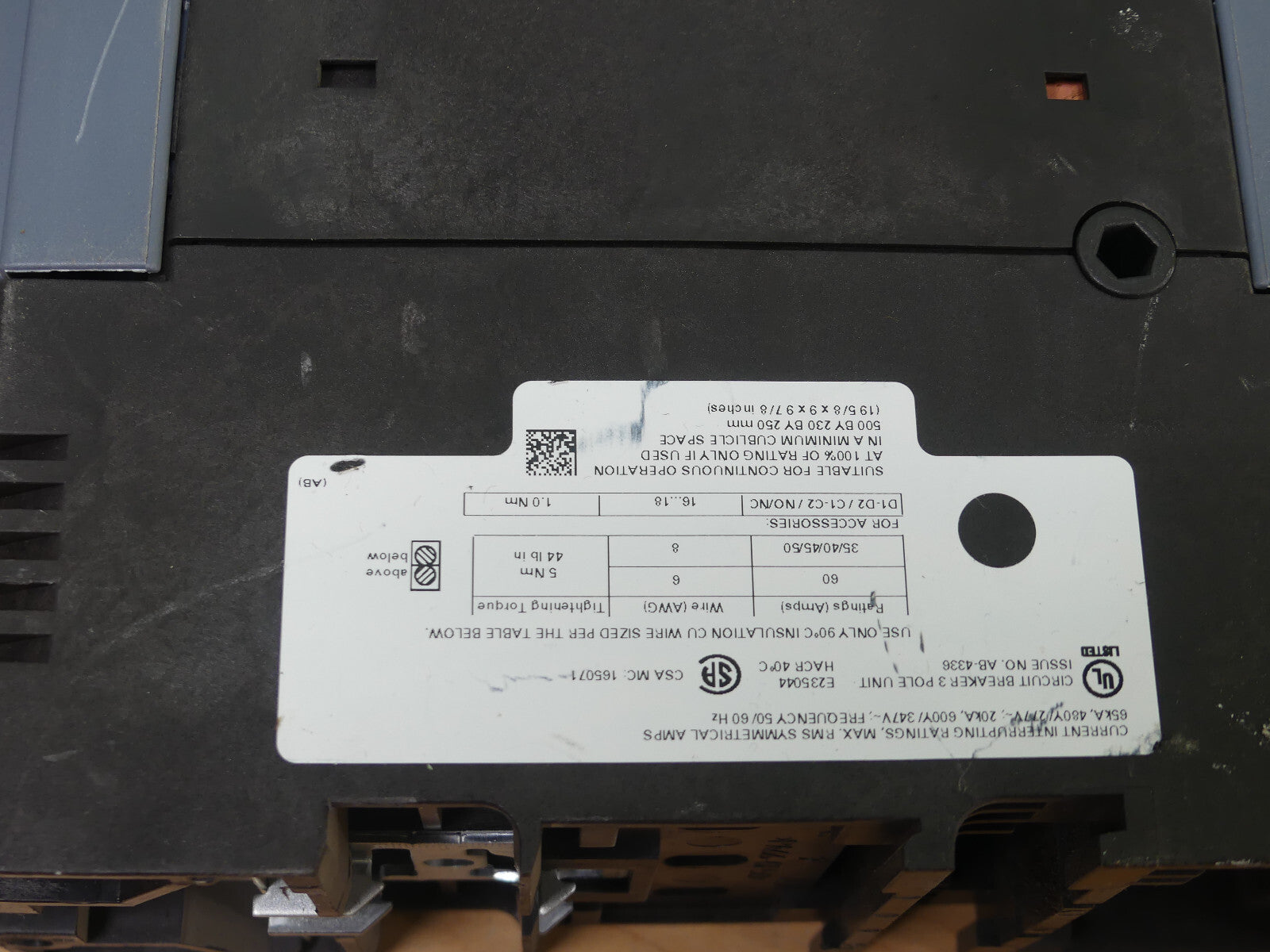 SIEMENS Leistungsschalter 3RV2742-5FD10