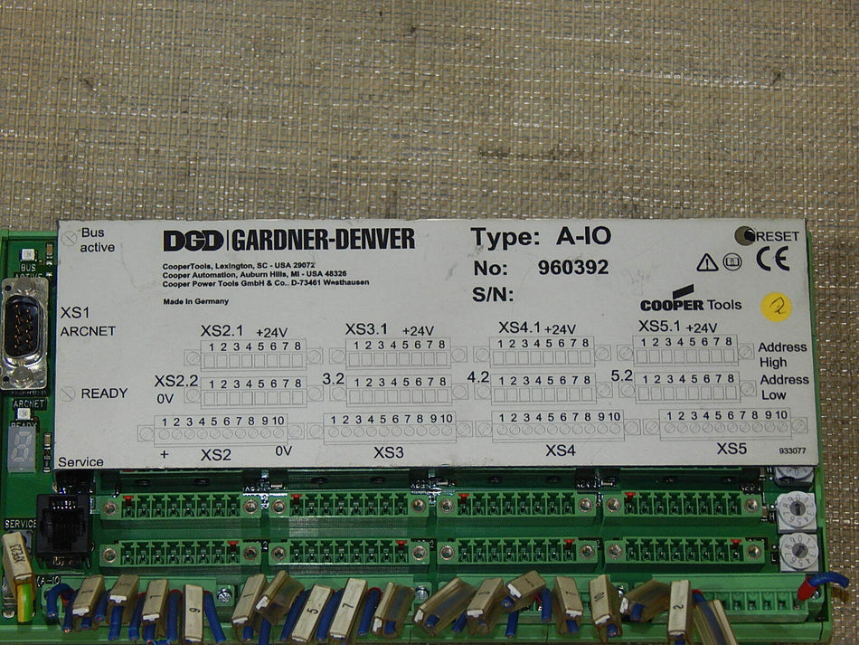  GARDNER-DENVER Bus Modul  A-IO No: 960392 used