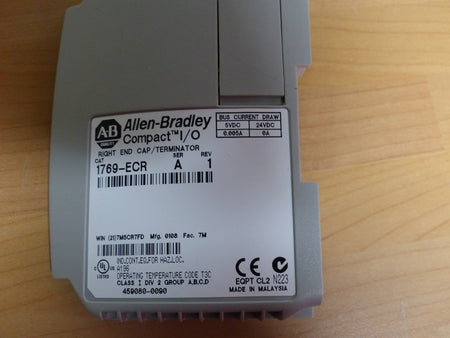 Allen-Bradley RIGHT END CAP Terminator Cat  1769-ecr