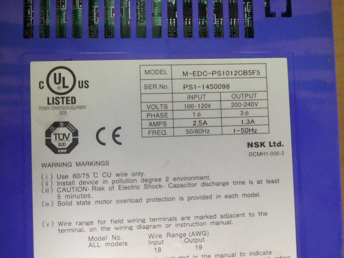 NSK   M-EDC-PS1012CB5F5 Servodrive Frequenzumrichter