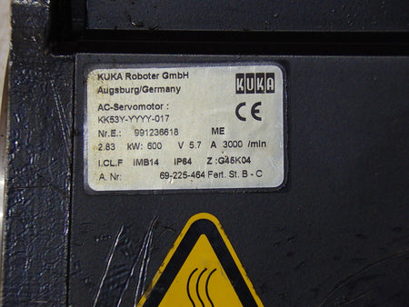 Kuka AC - Servomotor  KK53Y-YYYY-017  Used