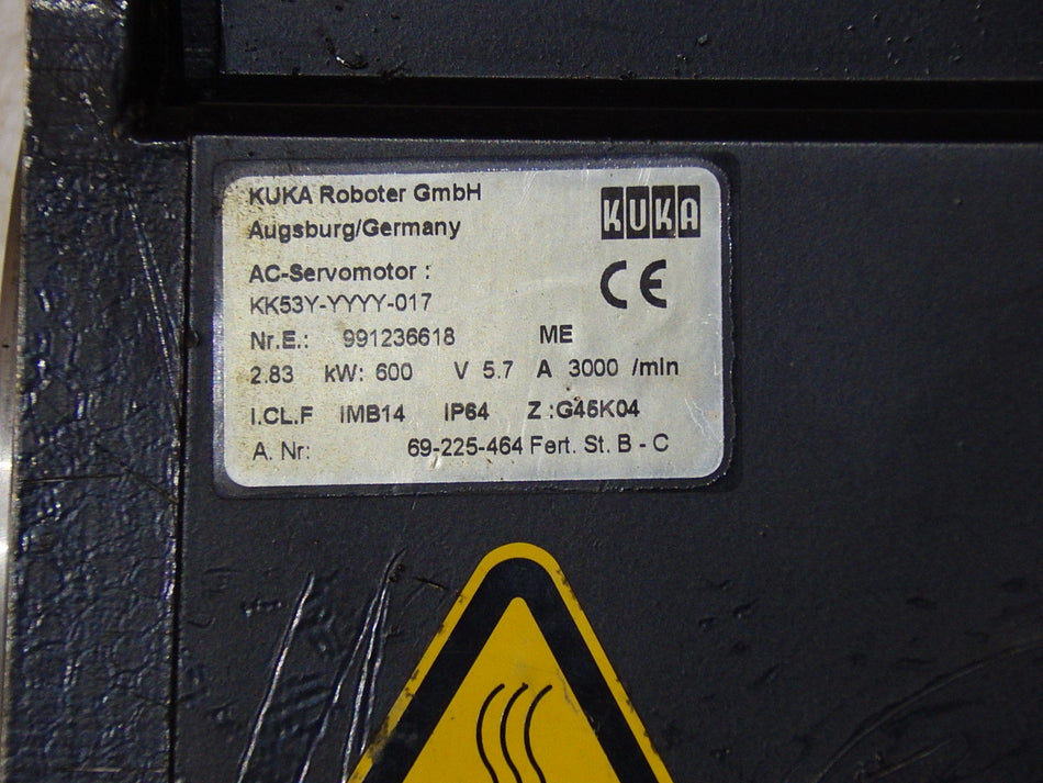 Kuka AC - Servomotor  KK53Y-YYYY-017  Used