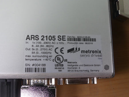 ARS2105SE - METRONIX Servo Drives    ARS 2105 SE