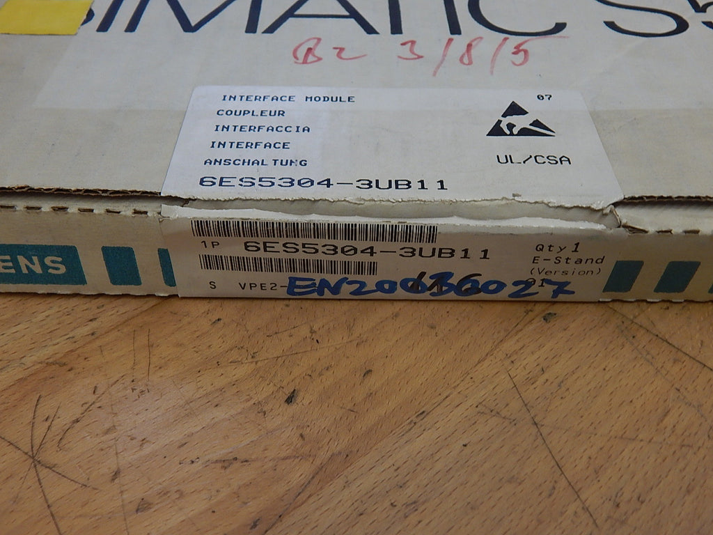 Siemens Simatic S5 6ES5 304-3UB11  E-Stand: 01 unbenutzt