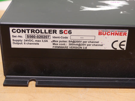 Büchner Controller SC6 LED Blitzsteuerung SER.-No S560-020207