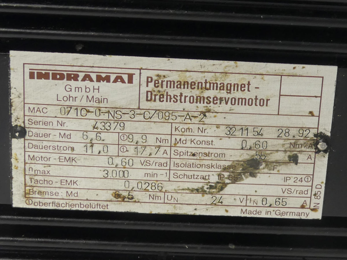 Indramat MAC071C-0-NS-3-C/095-A-2