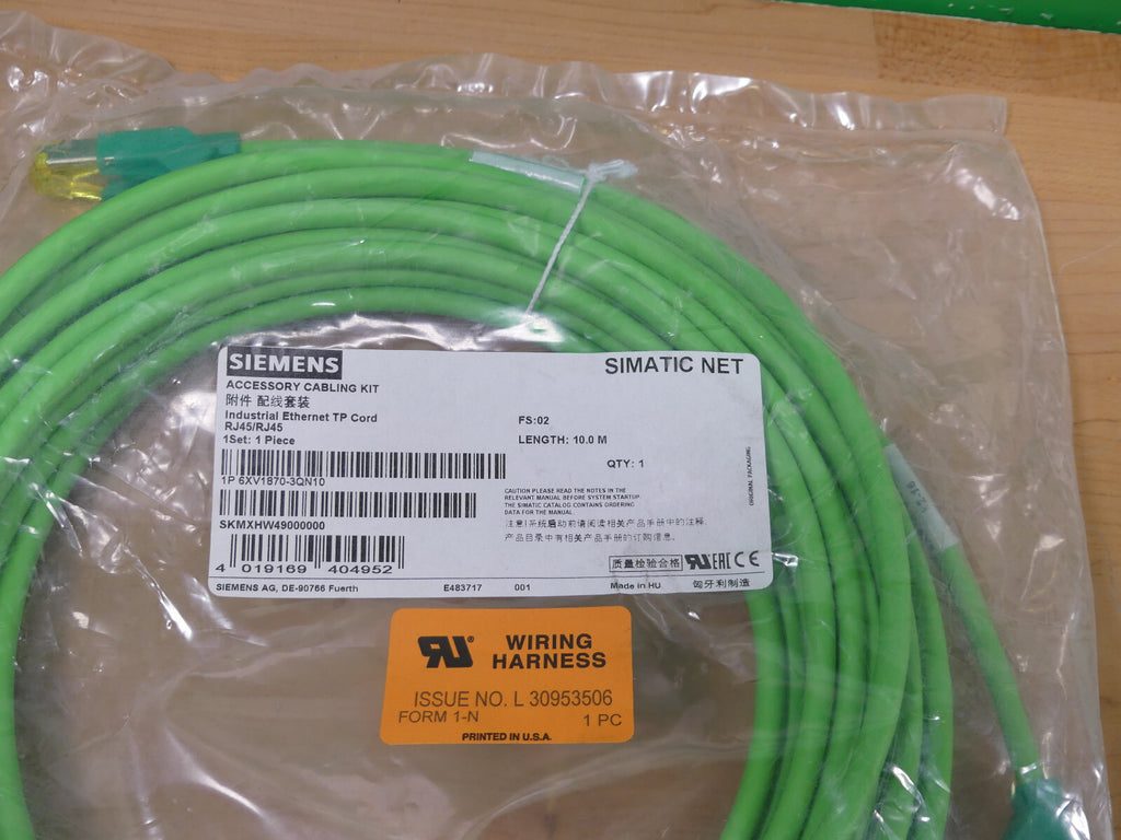 Siemens 6XV1870-3QN10 Industrial Ethernet TP cord