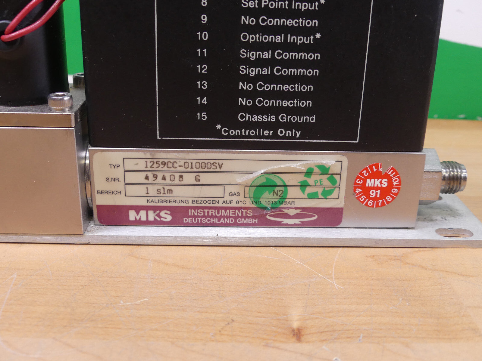 MKS Instruments Mass Flow Controller 1259CC-01000SV
