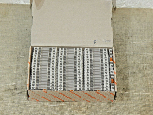 50 x Weidmüller Prüftrenn-Reihenklemme WTL 6/1  1016700000