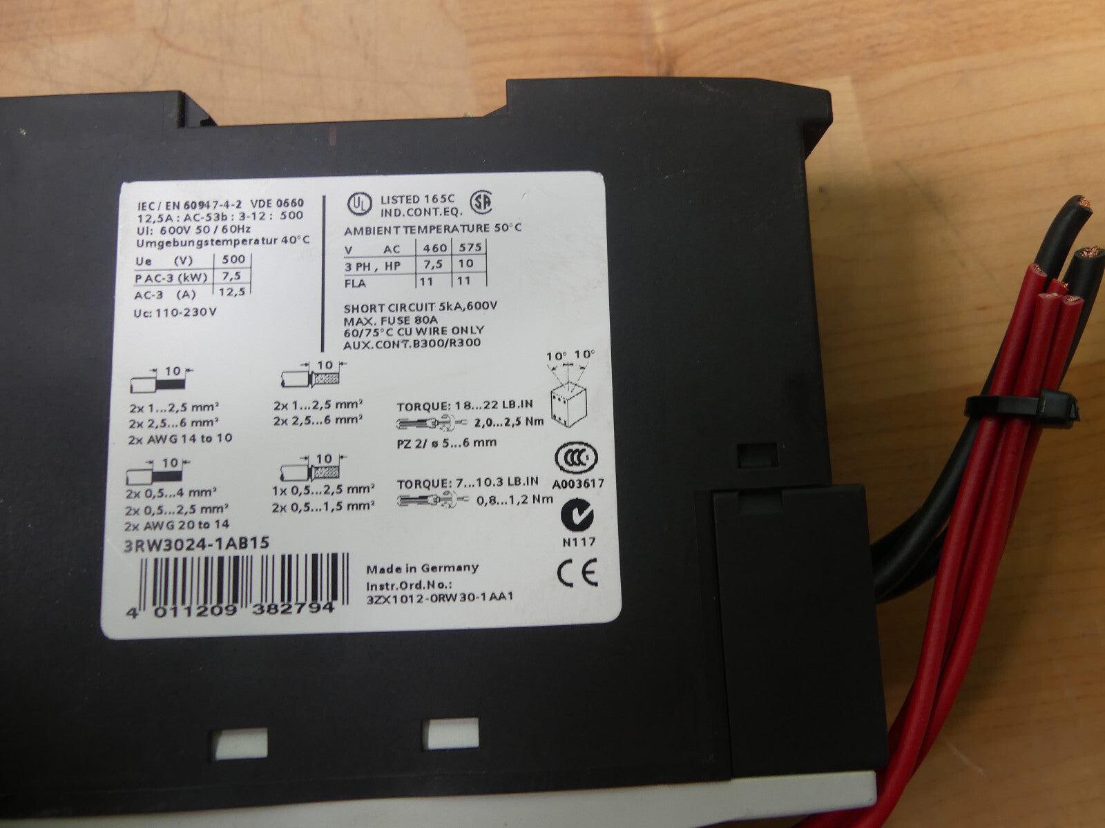 Siemens 3rw3024-1ab15