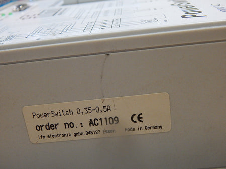 ifm Power Switch  AC1109   0,35-0,5A  used
