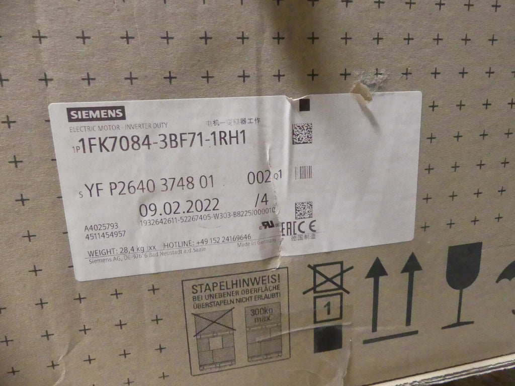 SIEMENS AC Servo Motor 1FK7084-3BF71-1RH1
