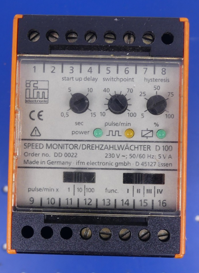 IFM ELECTRONIC Drehzahlwächter D100