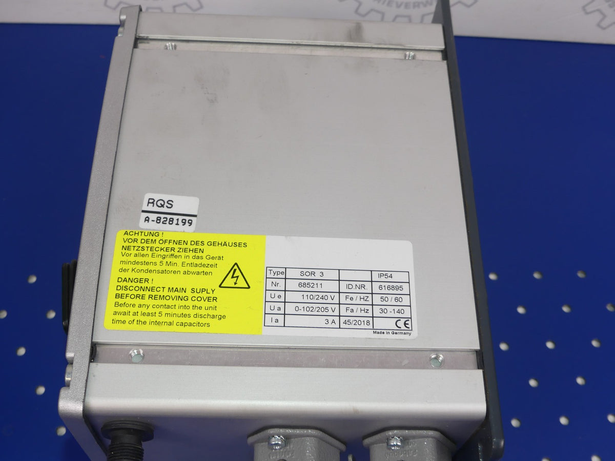 WEBER SOR3 RQS A-828199 FREQUENCY CONTROLLER