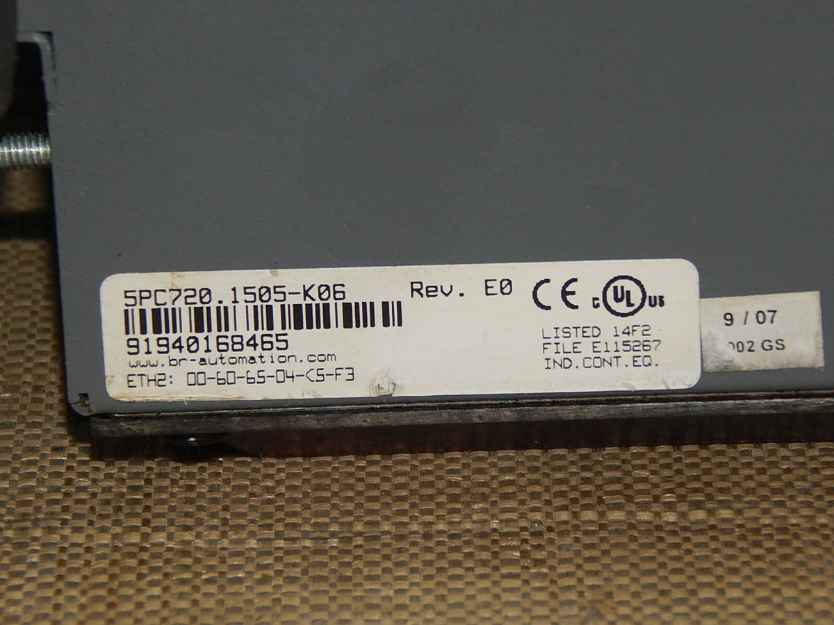  B&R Bernecker & Rainer - Touch Panel  5PC720.1505-K06 // PC 5P62 Rev.E0 s.Bild