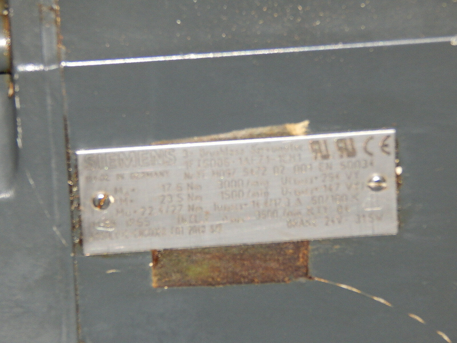 Siemens 1FT6086-1AF71-1EH1 3-Phasen Brushless Servomotor Motor USED