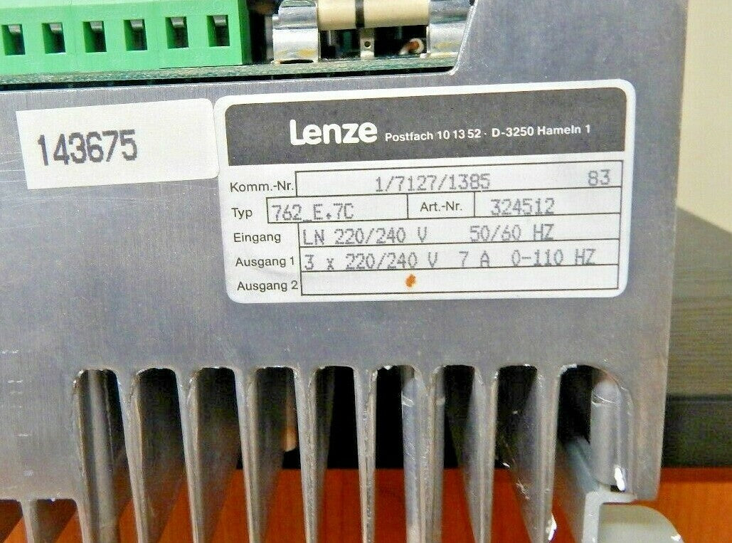 Lenze AC-762 E.7C Frequenzumrichter Frequenzumformer AC-762 E.7C
