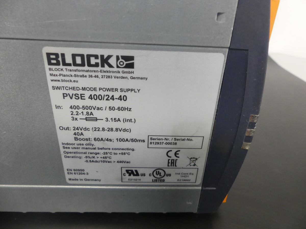 BLOCK PVSE 400/24-40 Netzteil