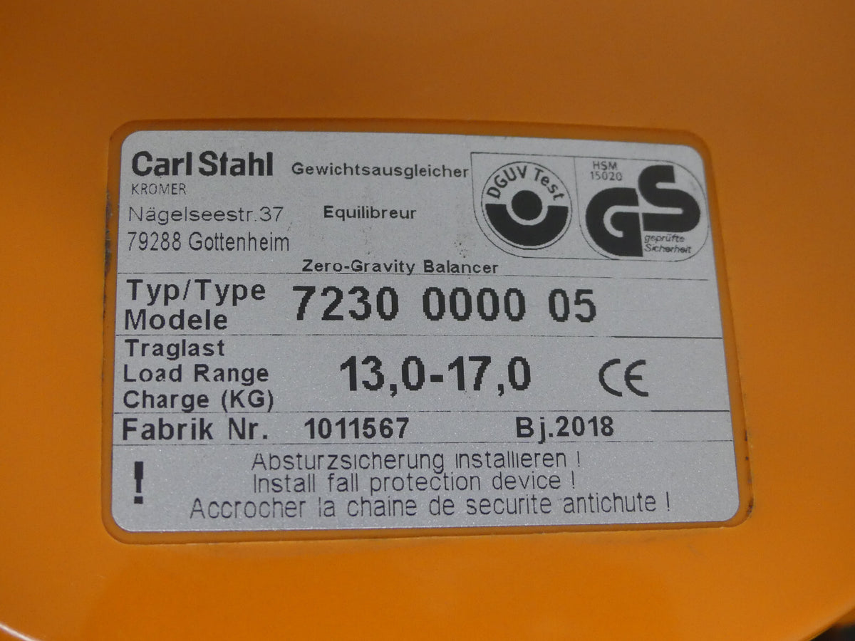 CARL STAHL Automatischer Sicherheitslasthaken 7230 0000 05 Bj.2018