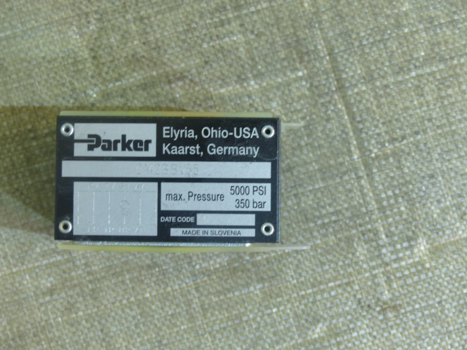 DIREKTGESTEUERTES RÜCKSCHLAGVENTIL Parker CM2BBV55