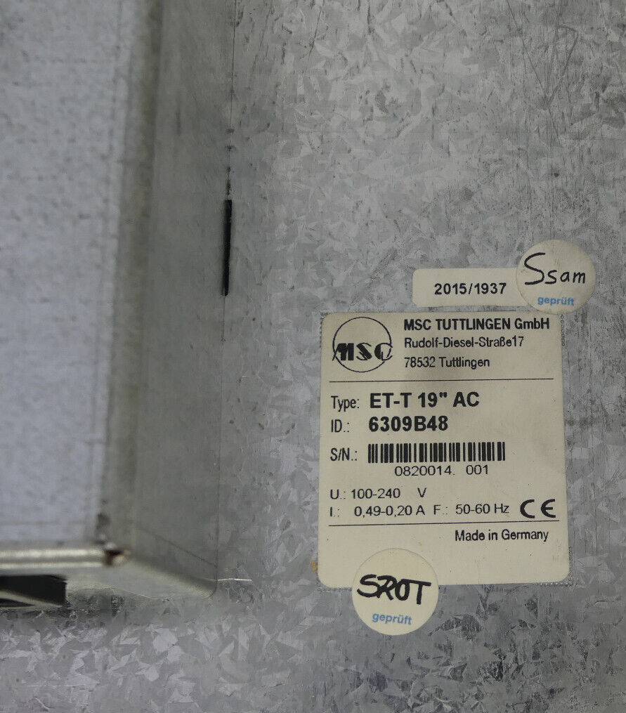 msc MONITOR ET-E 19"AC