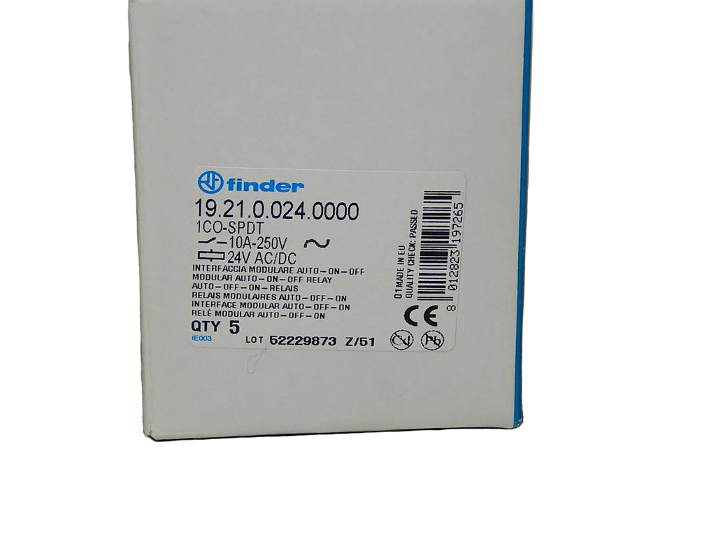  5X Finder Auto-Off-On-Relais 19.21.0.024.0000 1CO-SPDT New