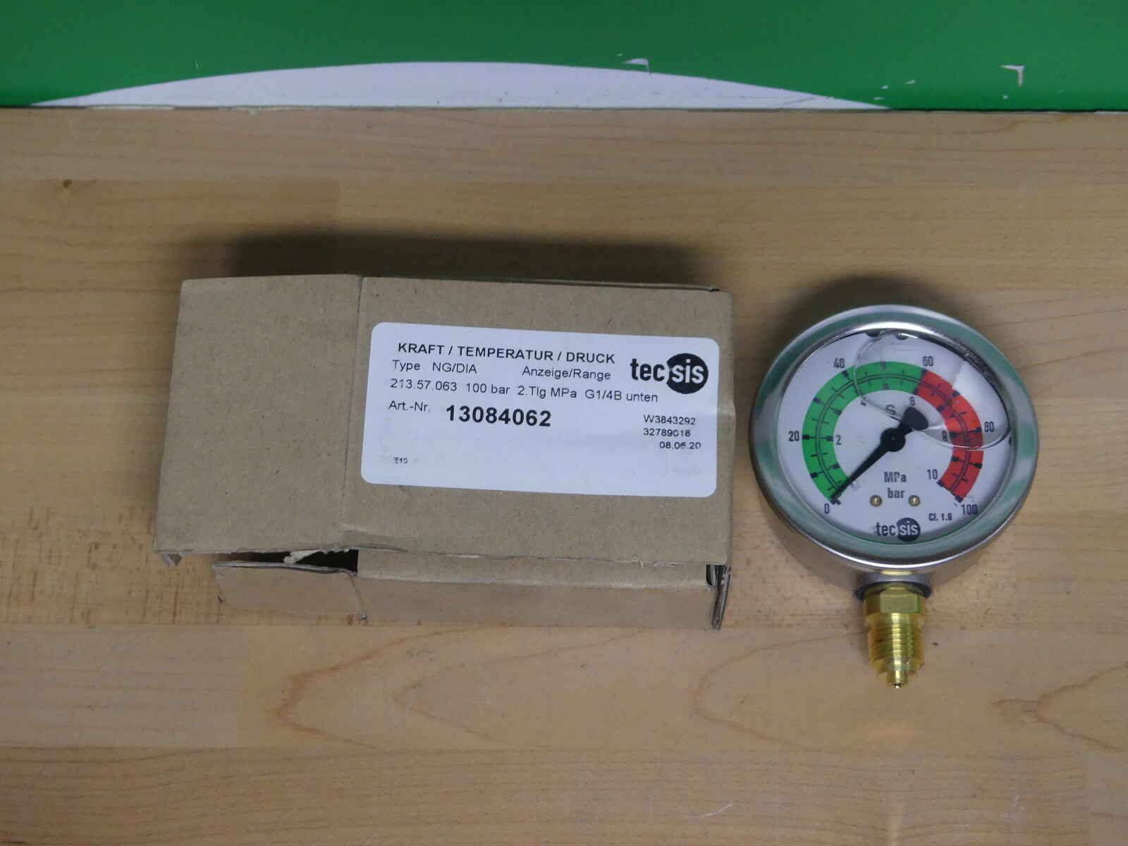 Tecsis Manometer NG/DIA  13084062  100 bar