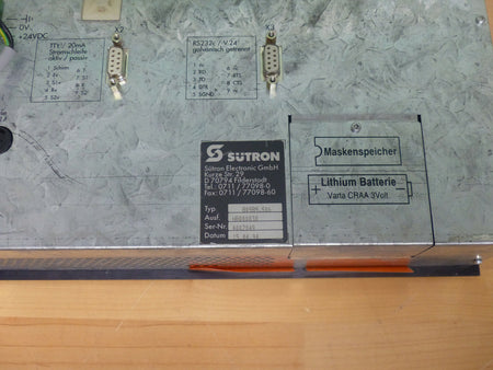 SUTRON BT20 / 80989.506 OPERATOR PANEL s.Bilder