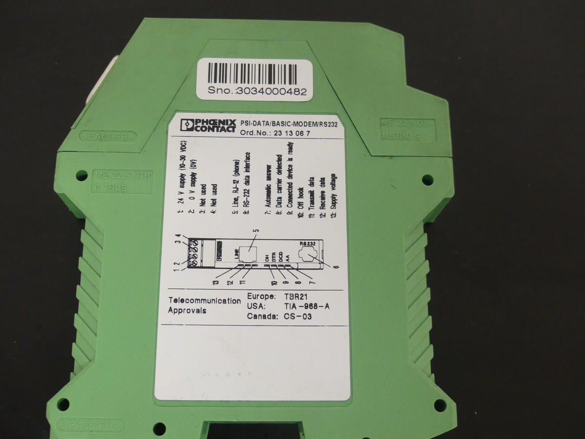 Phoenix Contact PSI-DATA/BASIC-MODEM/RS232 used