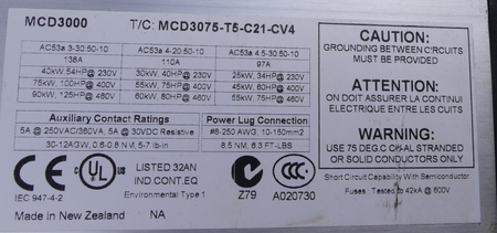 Danfoss  MCD3000 MCD3075-T5-B21-CV4