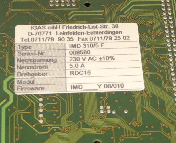 IGAS IMD-310/5F