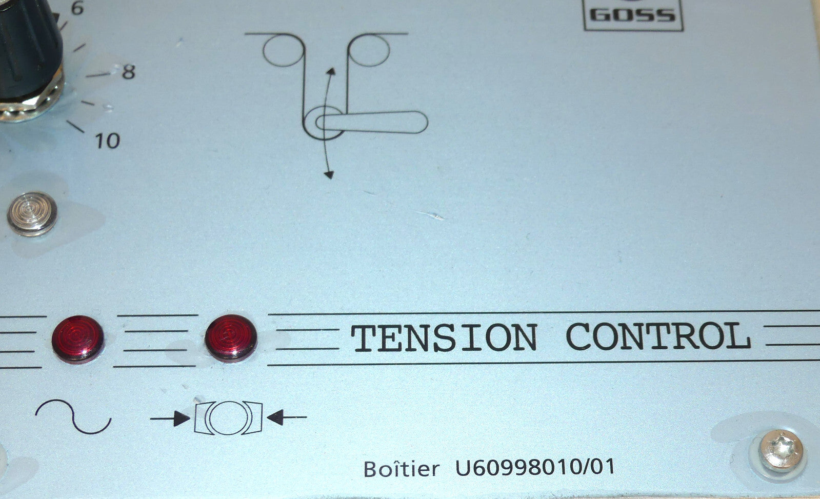 GOSS SYSTEMES GRAPHIQUES NANTES  TENSION CONTROL U60998010/01