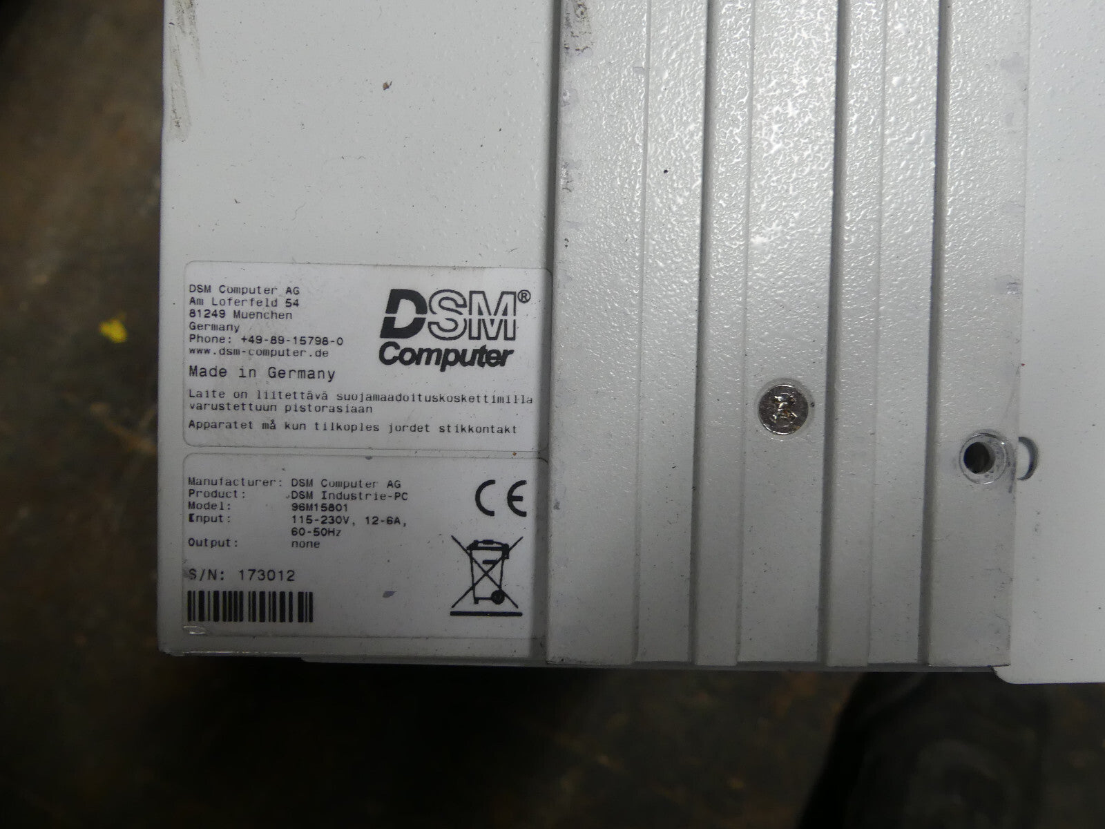 DSM Industriecomputer 96M15801 s.Bilder
