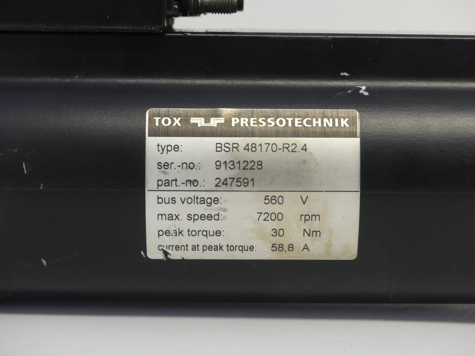 TOX PRESSOTECHNIK BSR 48170-R2.4 SYNCHRONMOTOR