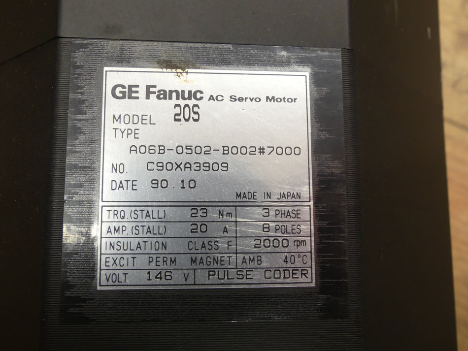GE FANUC 20S A06B-0502-B002 #7000