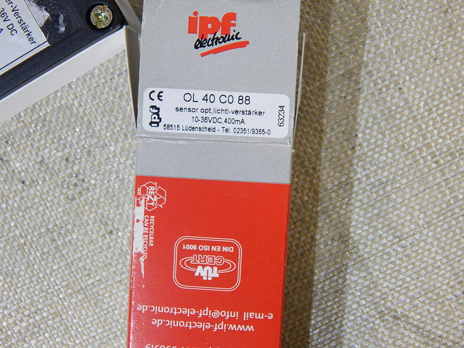 ipf electronic OL 40 C0 88 Lichtleiter Verstärker 10-36VDC 400mA New