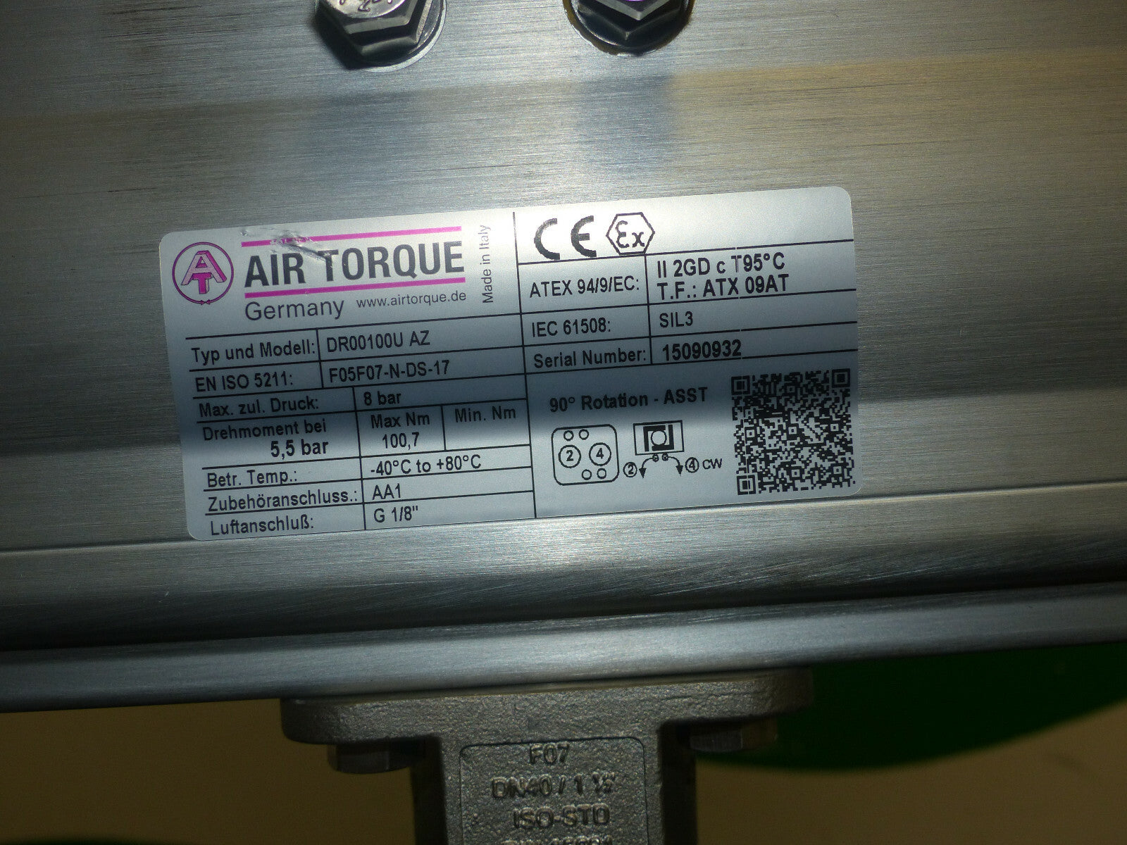 Air Torque DR00100U AZ S. Bilder