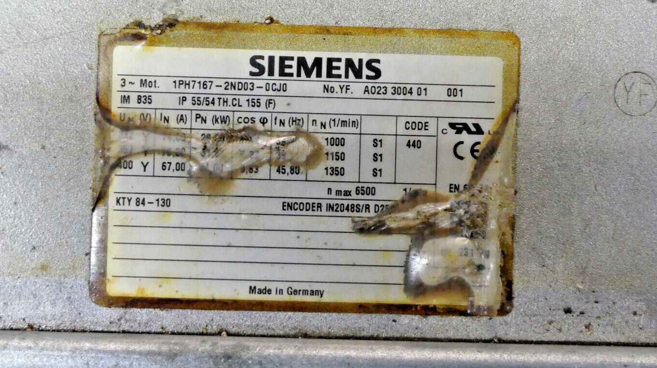 Siemens 1PH7167-2ND03-0CJ0