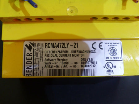 Bender RCMA47LY-21