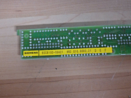 Siemens 6SC6100-0SA21 6SC6 100-0SA21 462.010.9080.21 USED S/BILER
