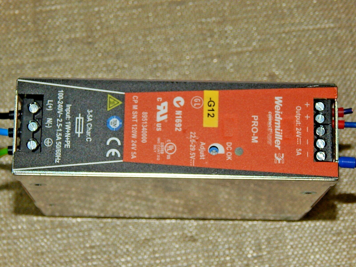 Weidmüller PRO-M  N1692 N1CP M SNT3 120W 24V 5A  Netzteil Power Supply 