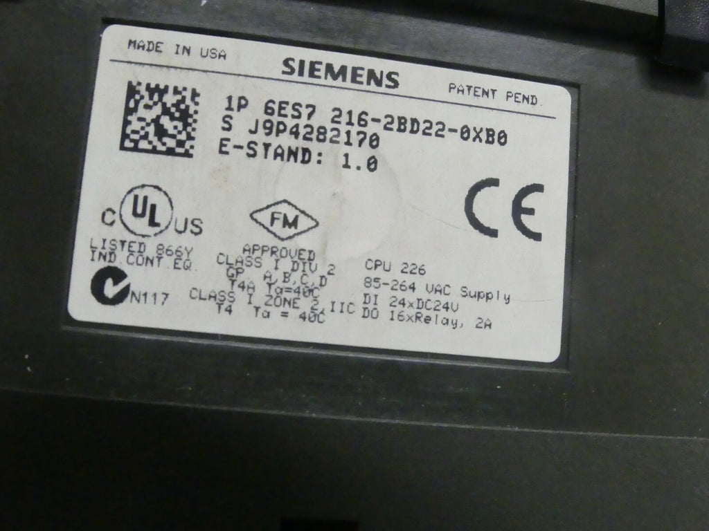 Siemens 6ES7 216-2BD22-0XB0 / 6ES7216-2BD22-0XB0